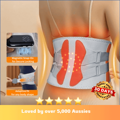 PowerRelief Heated Massage Waist Belt