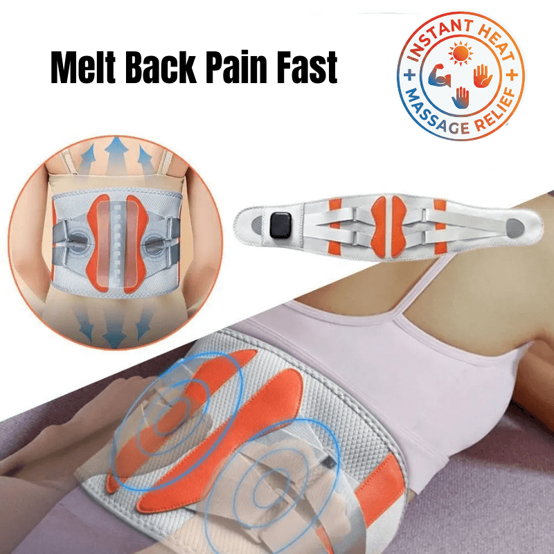 PowerRelief Heated Massage Waist Belt