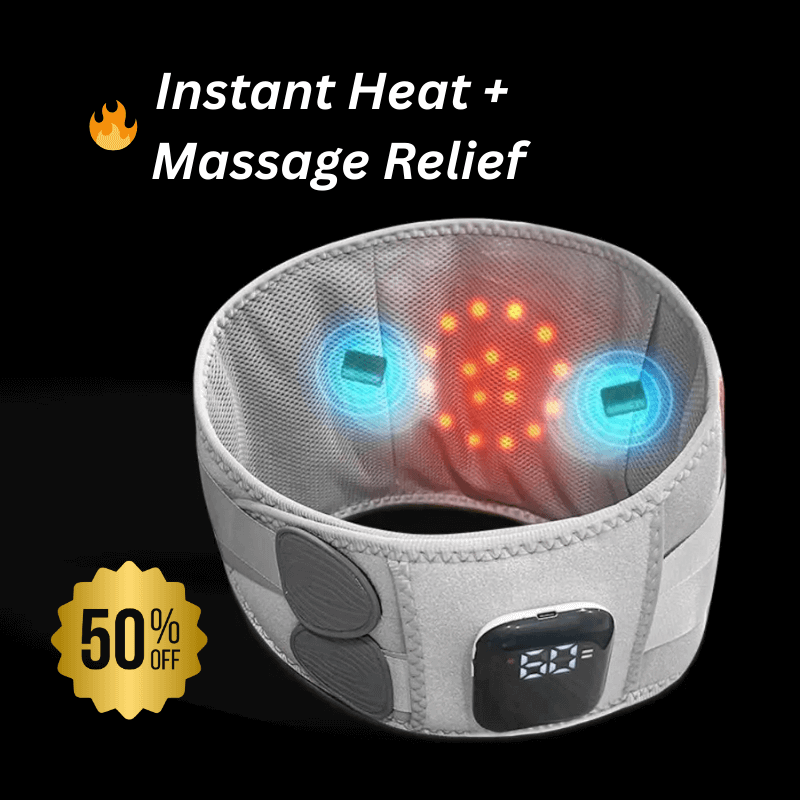PowerRelief Heated Massage Waist Belt