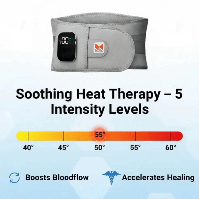 PowerRelief Heated Massage Waist Belt
